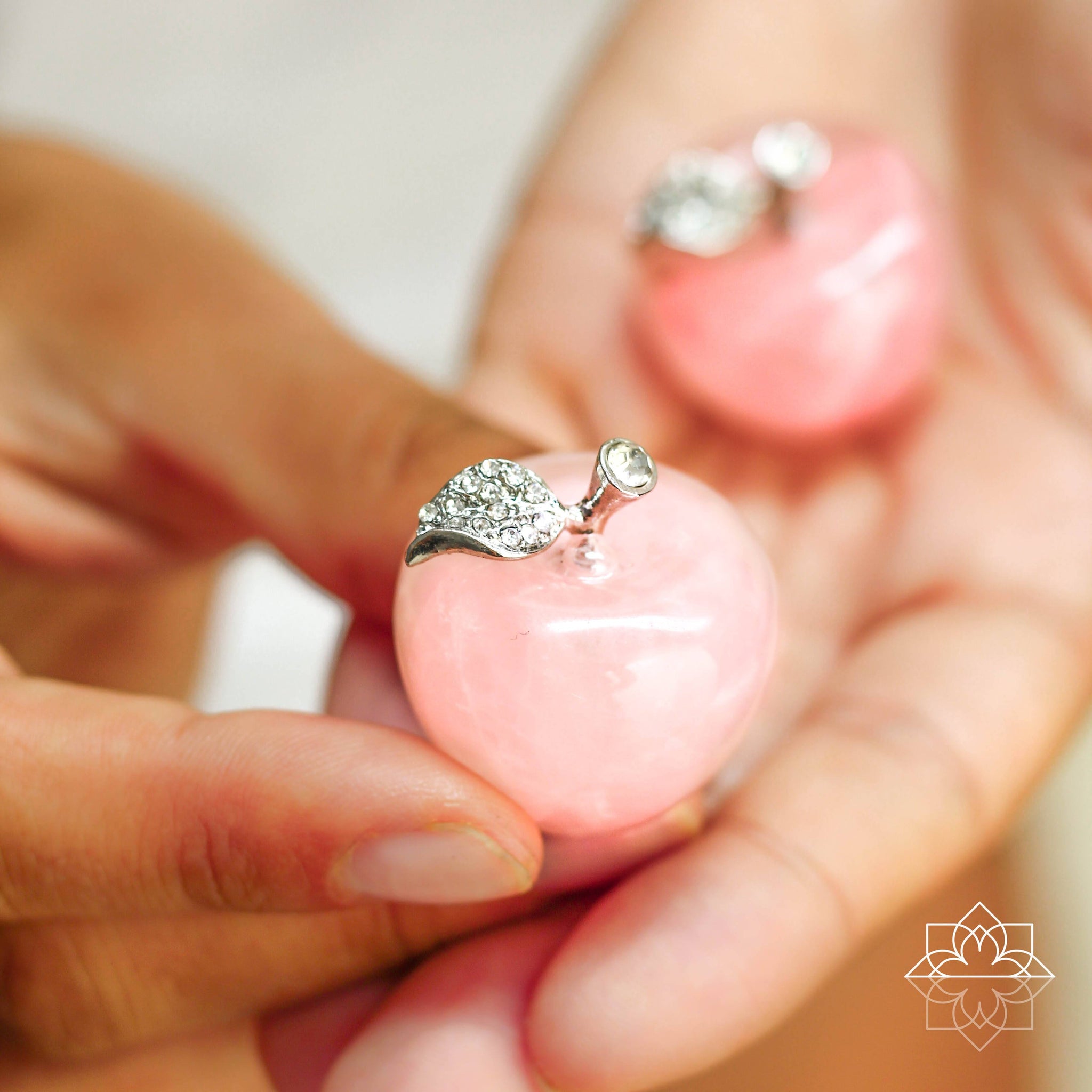 Pommes d'Amour en Quartz Rose